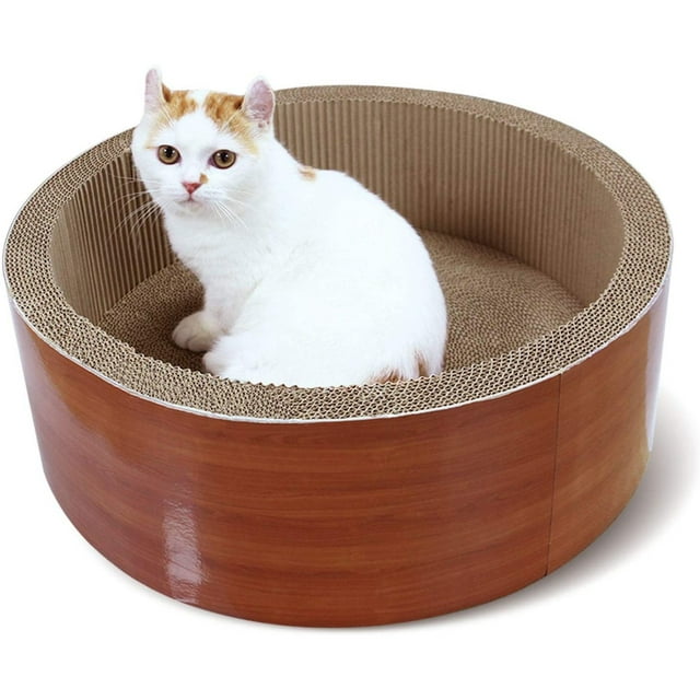 Vivifying Cat Scratcher Post & Board, Cat Scratching Pad, Durable Scratcher Prevents Furniture Damage, black marble