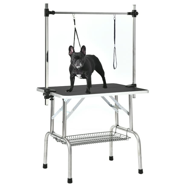 Vivifying 36" Professional Dog Pet Grooming Table Adjustable Heavy Duty Portable w/Arm & Noose & Mesh Tray