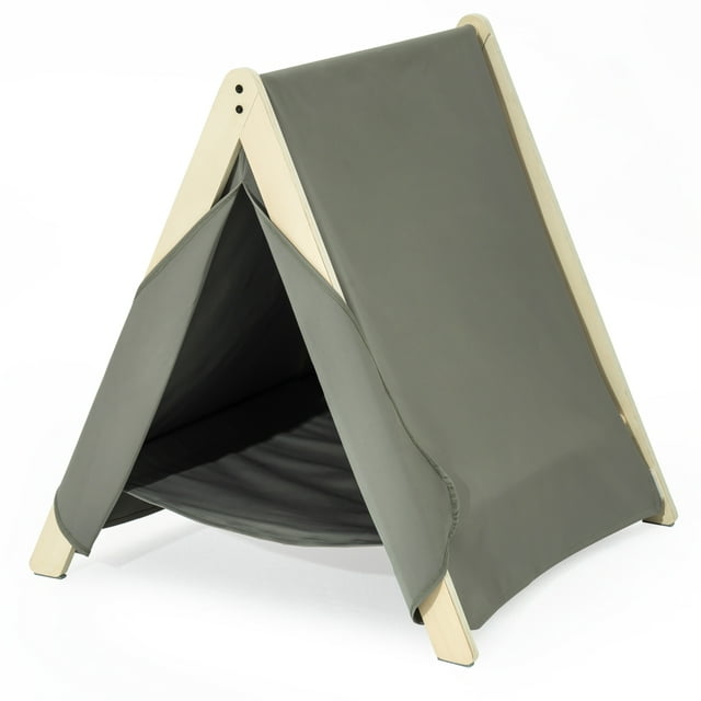 Vivifying Dog Teepee with Double-Sided Thick, Non-Slip Feet,Sweet Portable Cat Tepee Machine Washable Pet Teepee Tent Indoor,White