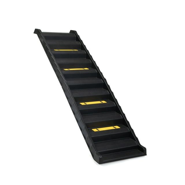Vivifying Folding Dog Ramp for Cars, Trucks, & SUVs-61 Inch Portable Pet Ramp for Large Dogs with Siderails, Non-Slip- Supports up to 150 lb, Easy Storage, Folds in Half