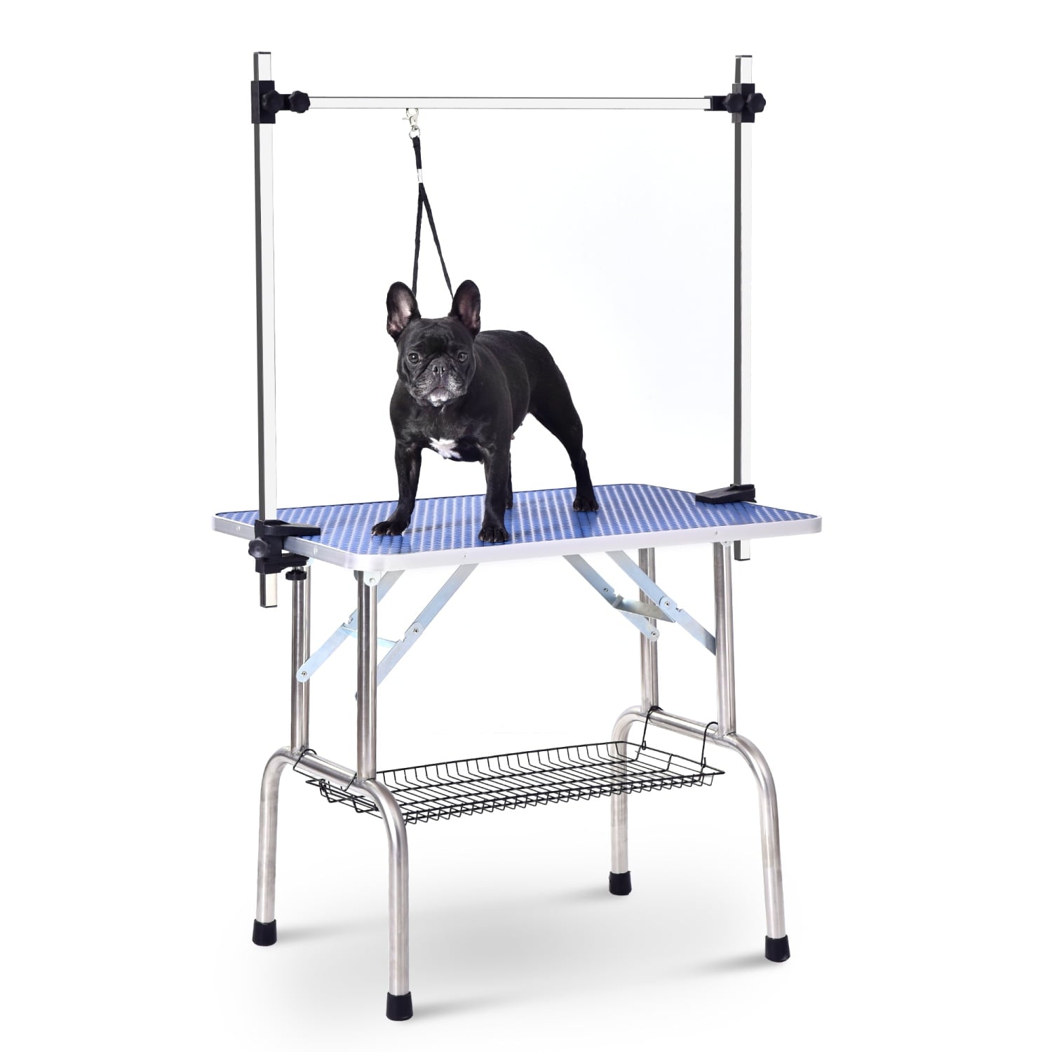 Vivifying 46" Grooming Table for Pet Dog and Cat with Adjustable Arm and Clamps Large Heavy Duty Animal grooming table