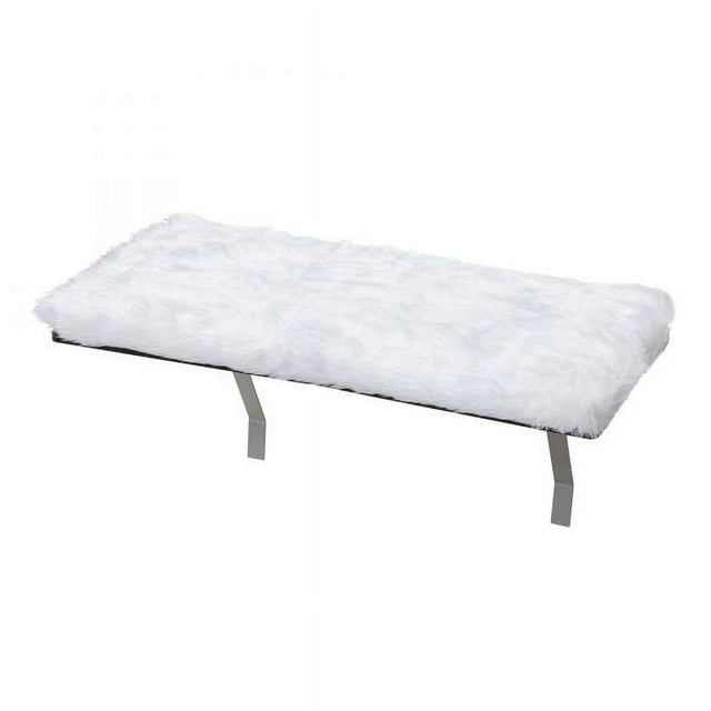 Vivifying Cat Window Perch, Wall-mounted Cat Seat with Soft Cushion and Supporting Feet, White